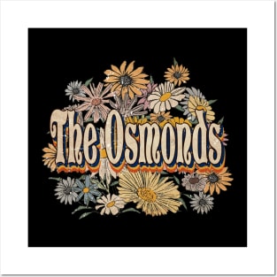 Retro Osmonds Name Flowers Limited Edition Classic Styles Posters and Art